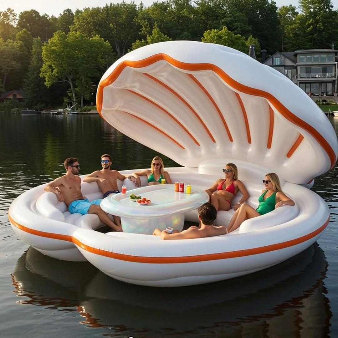 Inflatable hot tub with fridge and cooler - Model 2